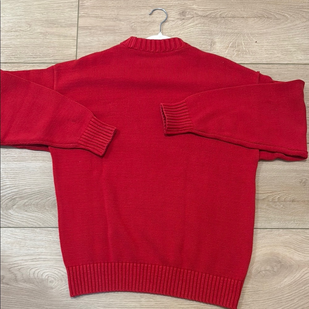 Red Sweater with Star Pattern - Picture 4 of 5